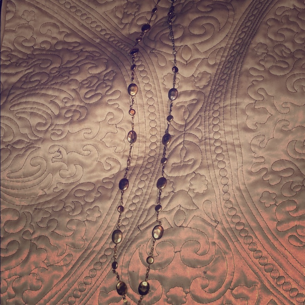 Lia Sophia Gold Long Necklace
